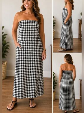 Go International Woman’s Strapless Maxi Dress size 12 Preowned